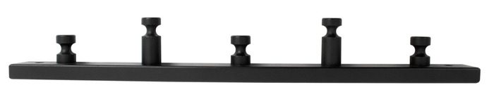 Klädhängare 5 knopp Furu Svart 50 cm Home>it